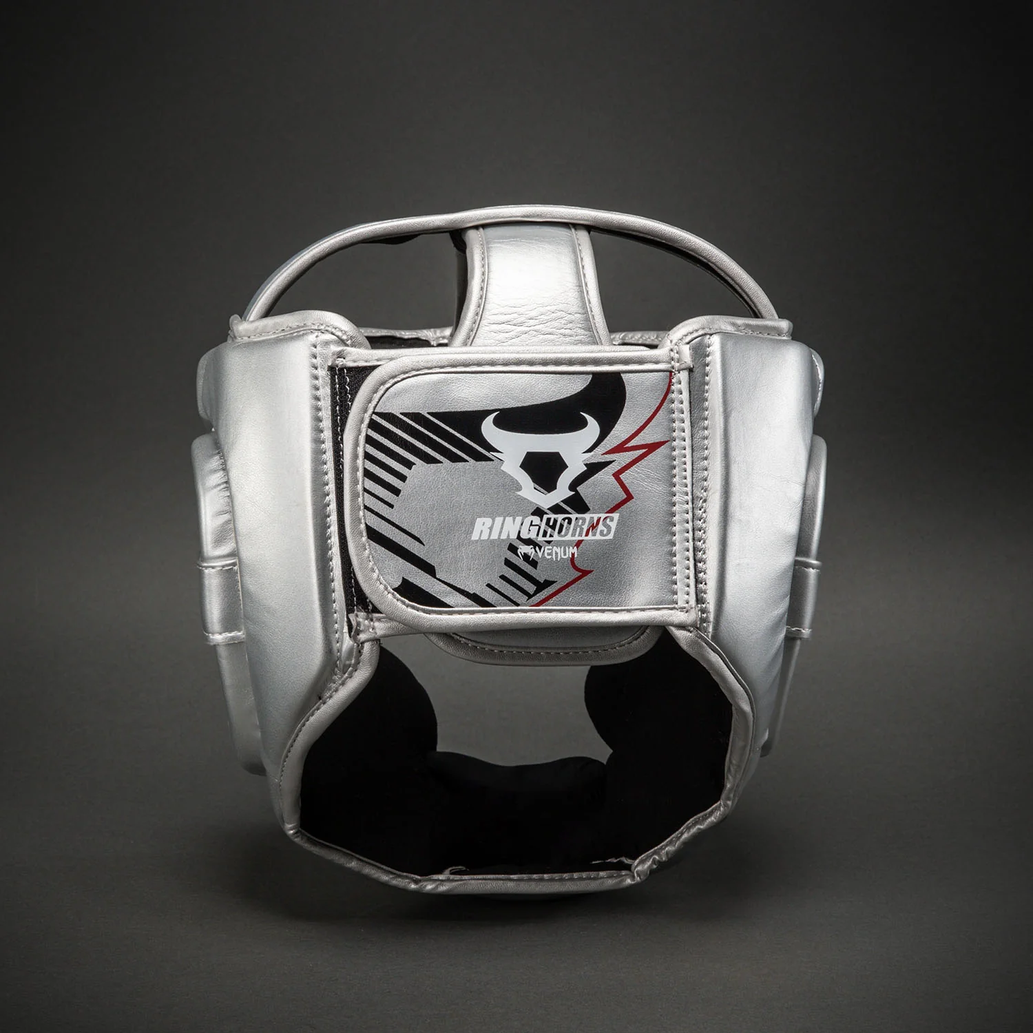 Ringhorns Charger by Venum Headgear- Silver/Black - Image 3