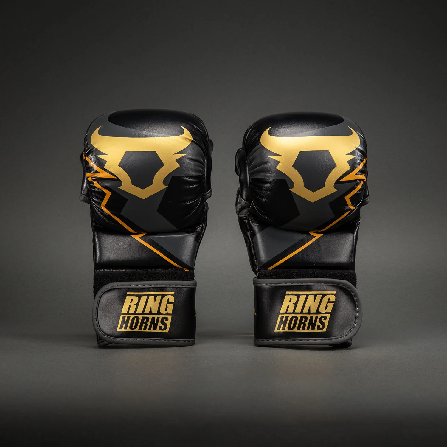 Ringhorns Charger by Venum MMA Sparring Gloves - Black/Gold - Image 2
