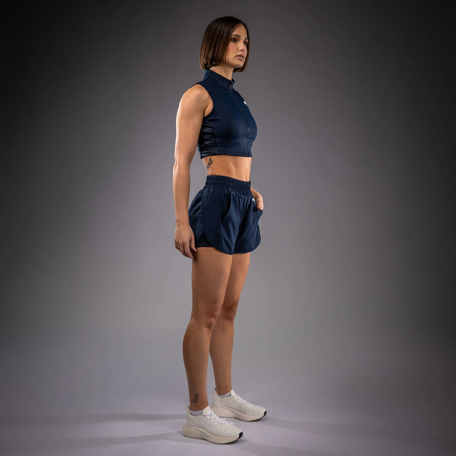 Venum Sculpt Shape Women's Training Shorts - Navy Blue - Image 6