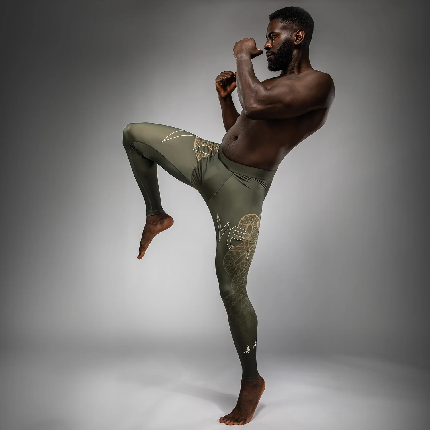 Venum Serpenti Spats - Khaki/Bronze/Ivory - Image 7