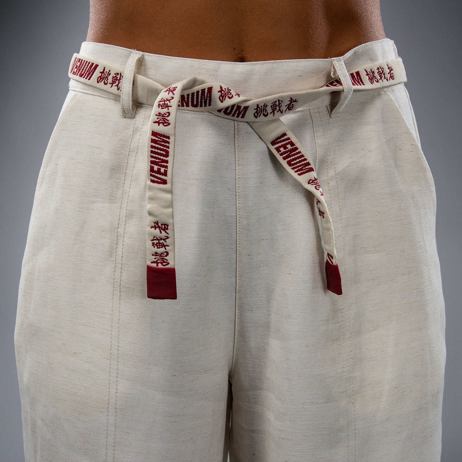 Venum Serpenti Women’s Pants - Ivory/Burgundy - Image 6