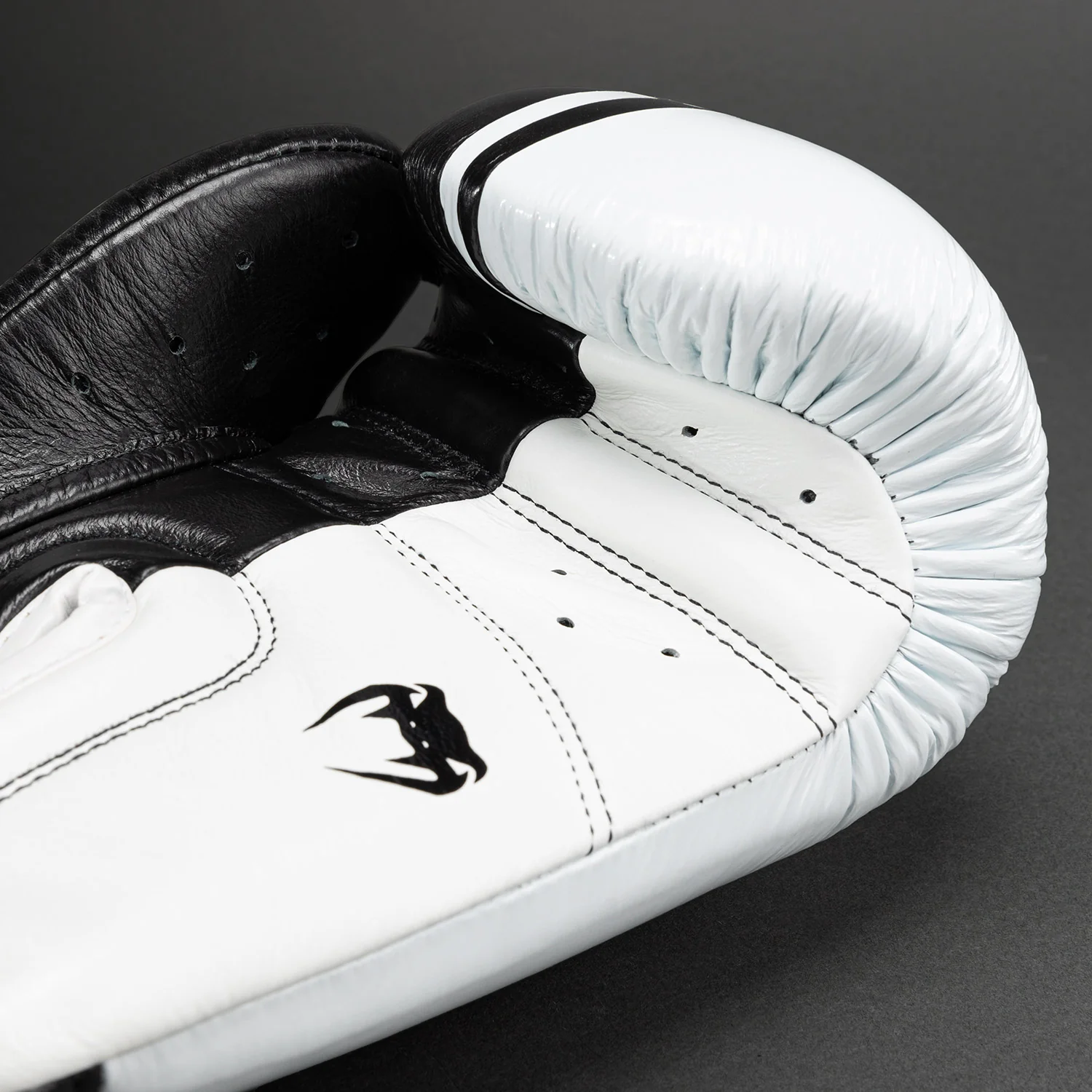 Venum Shield Pro Boxing Gloves with Velcro - Black/White - Image 5