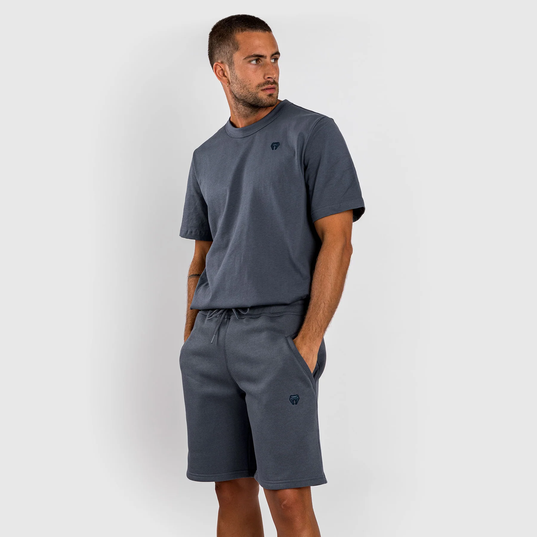 Venum Silent Power Cotton Short - Navy Blue - Image 3