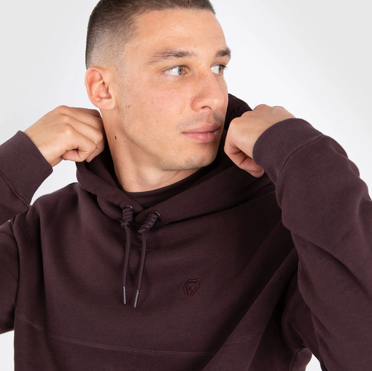 Venum Silent Power Hoodie - Dark Brown - Image 3