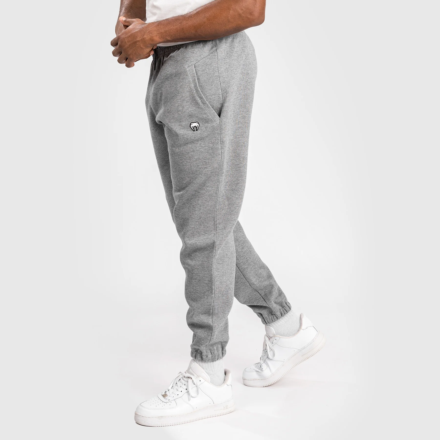 Venum Silent Power Lite Joggers - Light Heather Grey - Image 3