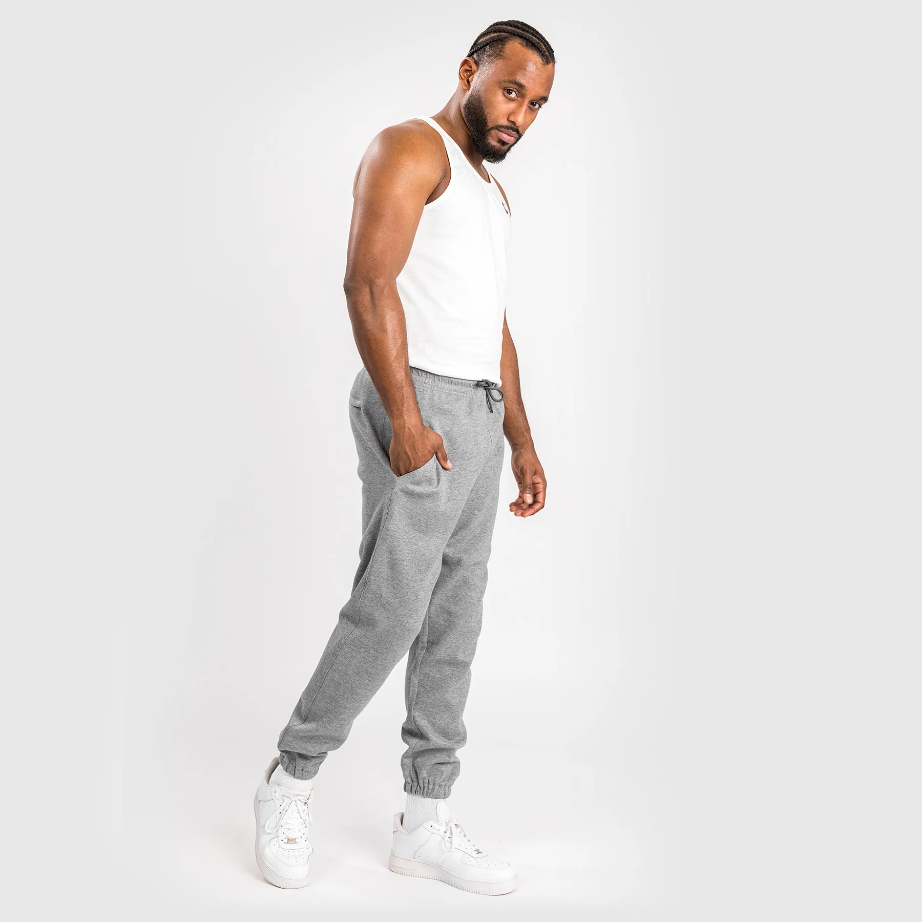 Venum Silent Power Lite Joggers - Light Heather Grey - Image 4