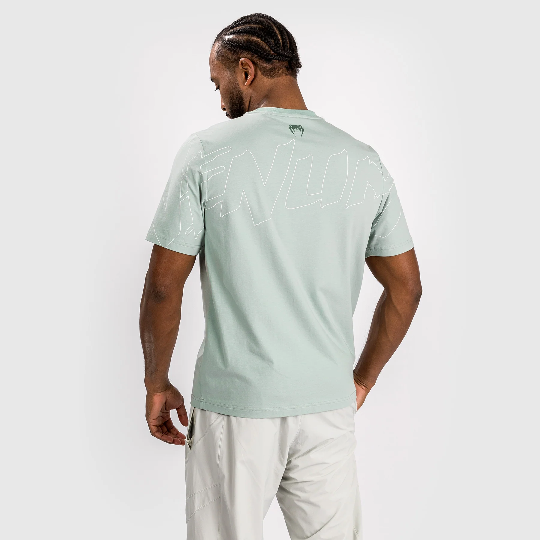 Venum Snake Print T-Shirt - Aqua Green - Image 3
