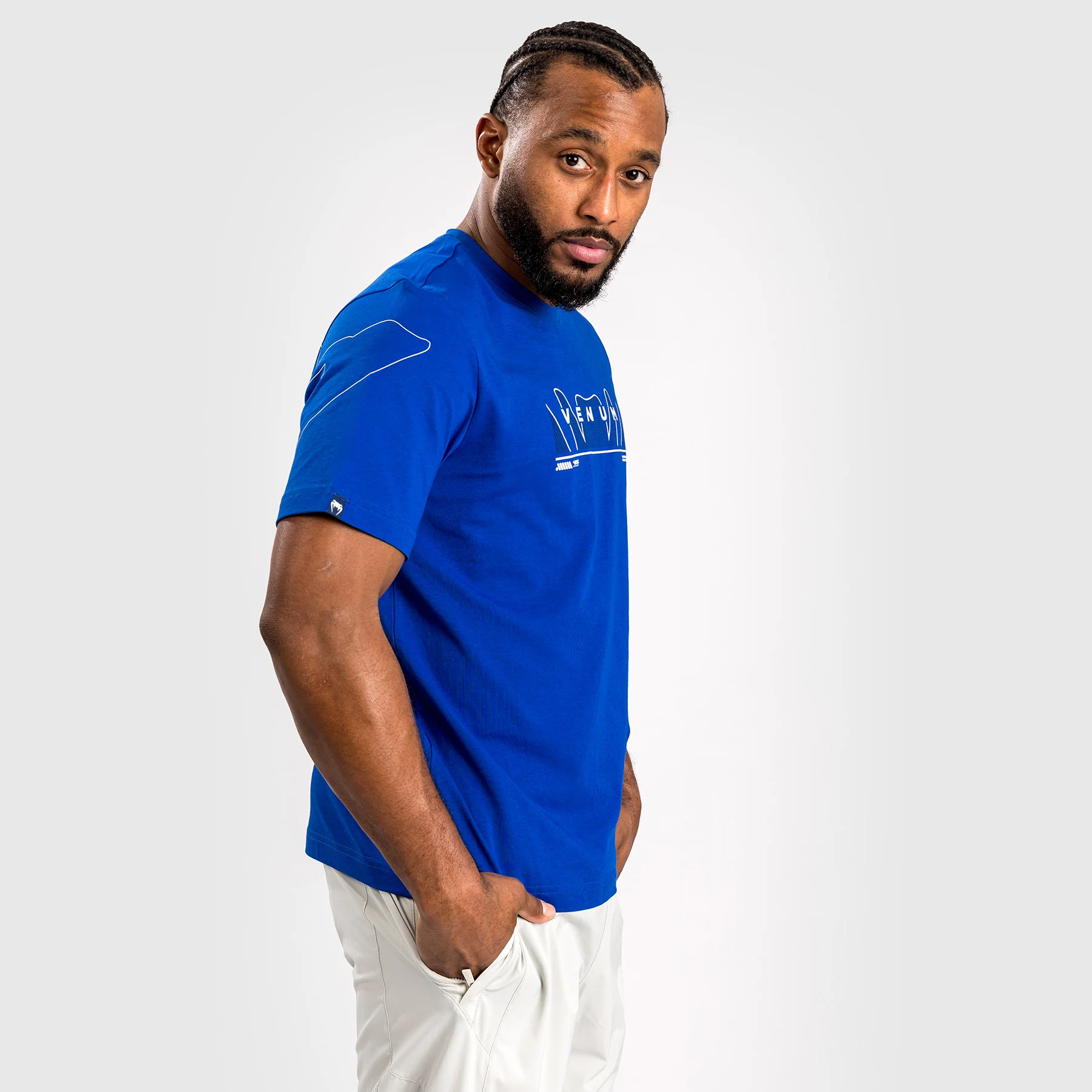 Venum Snake Print T-Shirt - Royale Blue - Image 3