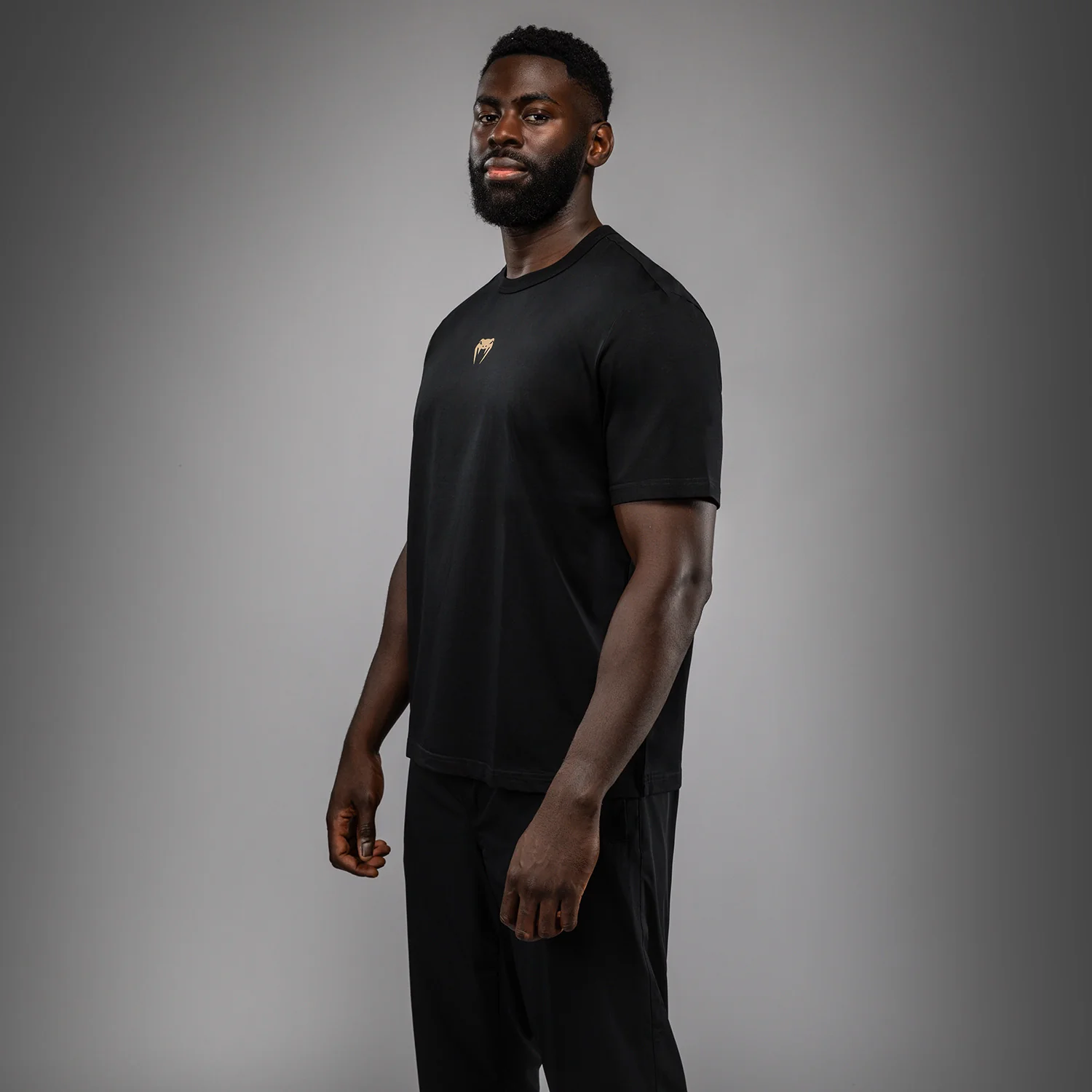 Venum Invader T-Shirt - Black/Sand - Image 2