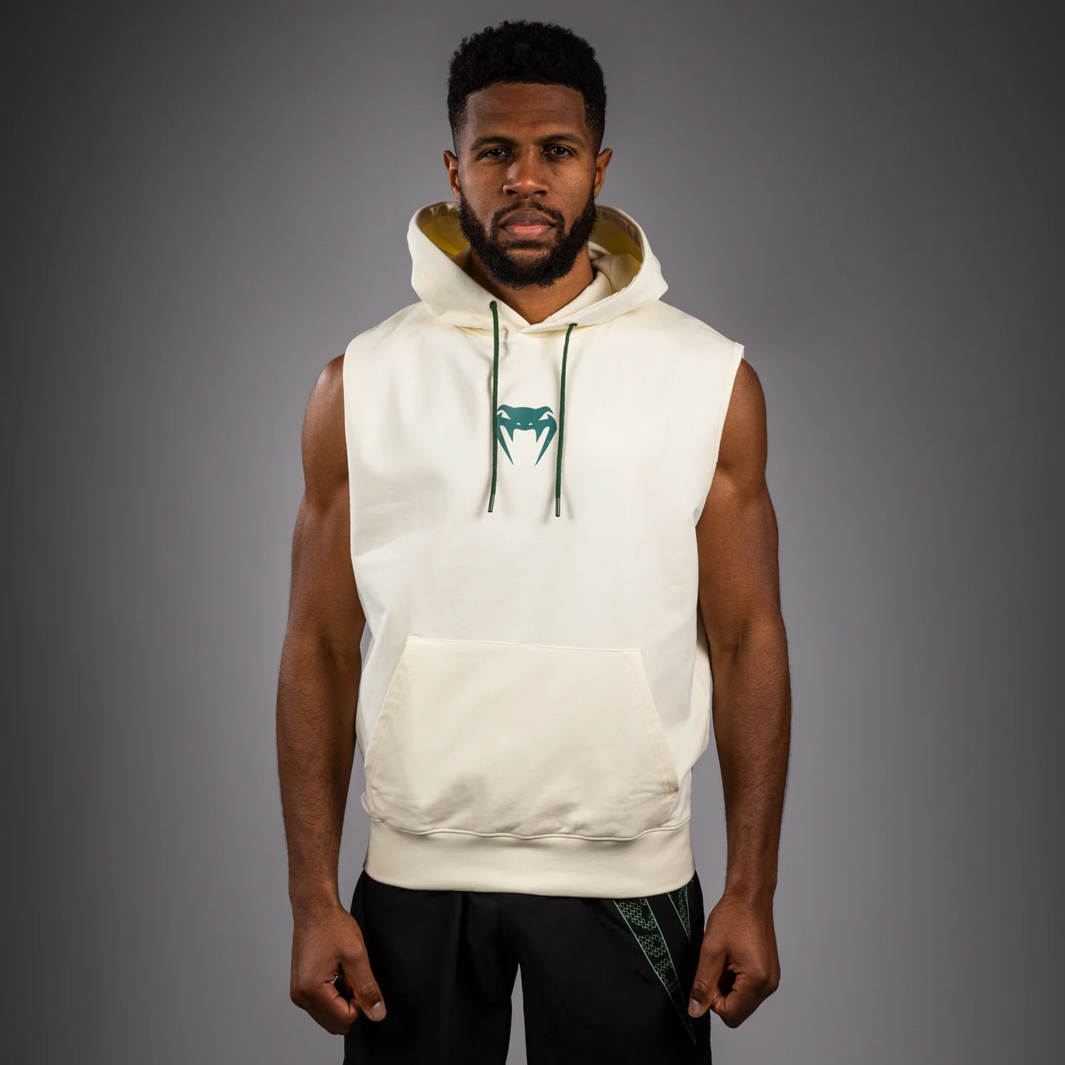 Venum Sparring Sleeveless Hoodies - Vanilla