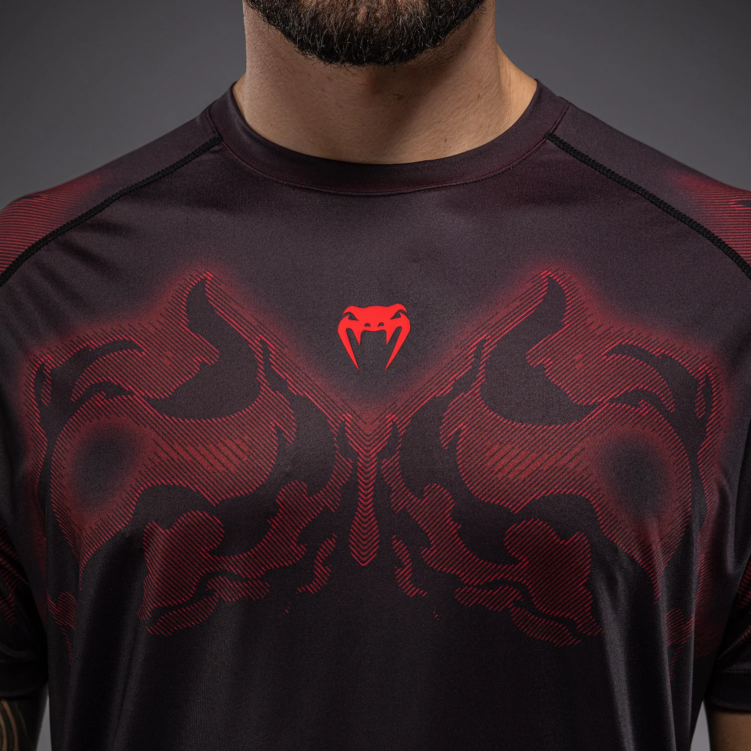 Venum Spectre Dry-Tech T-Shirt - Black/Red - Image 6