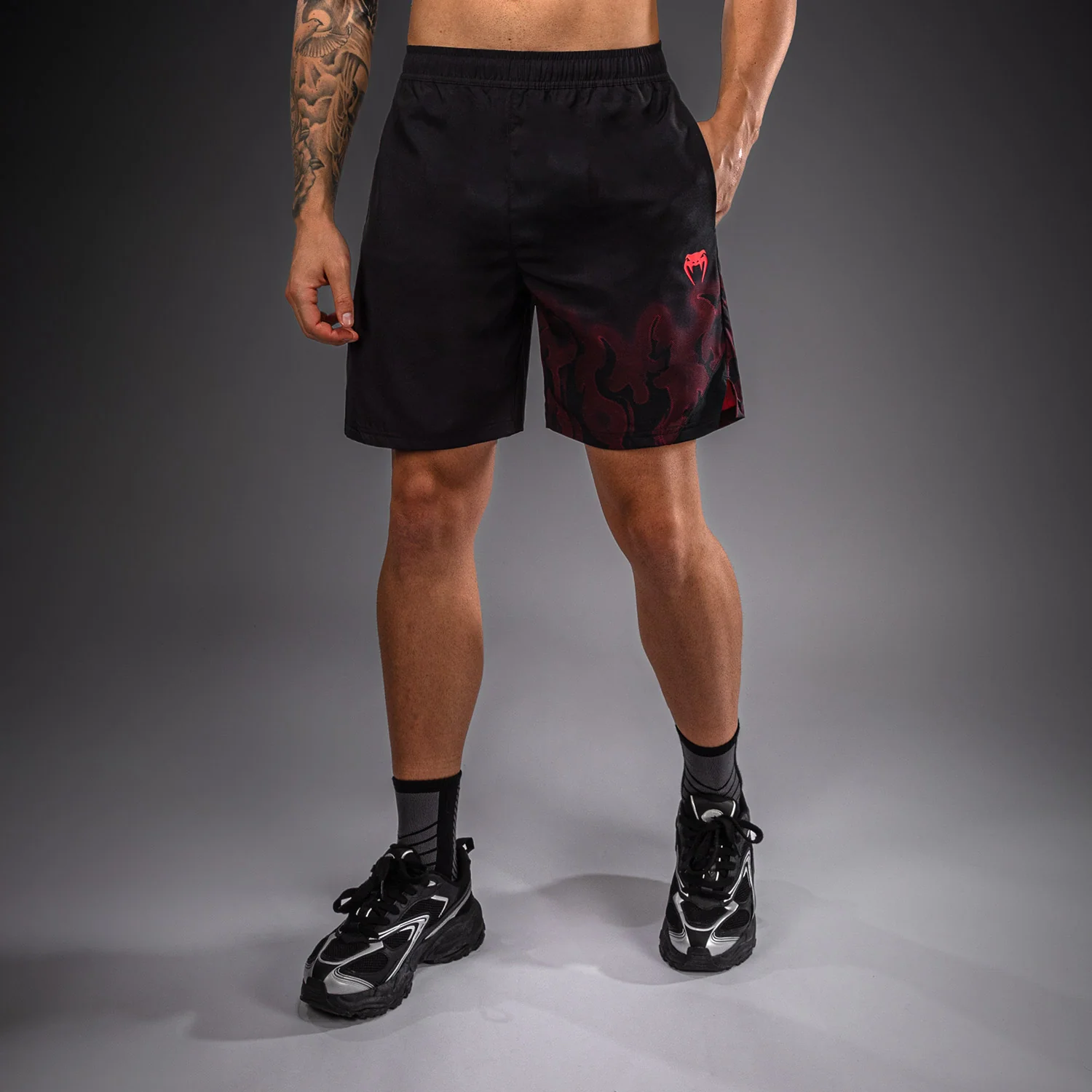Venum Spectre Training Shorts - Black/Red