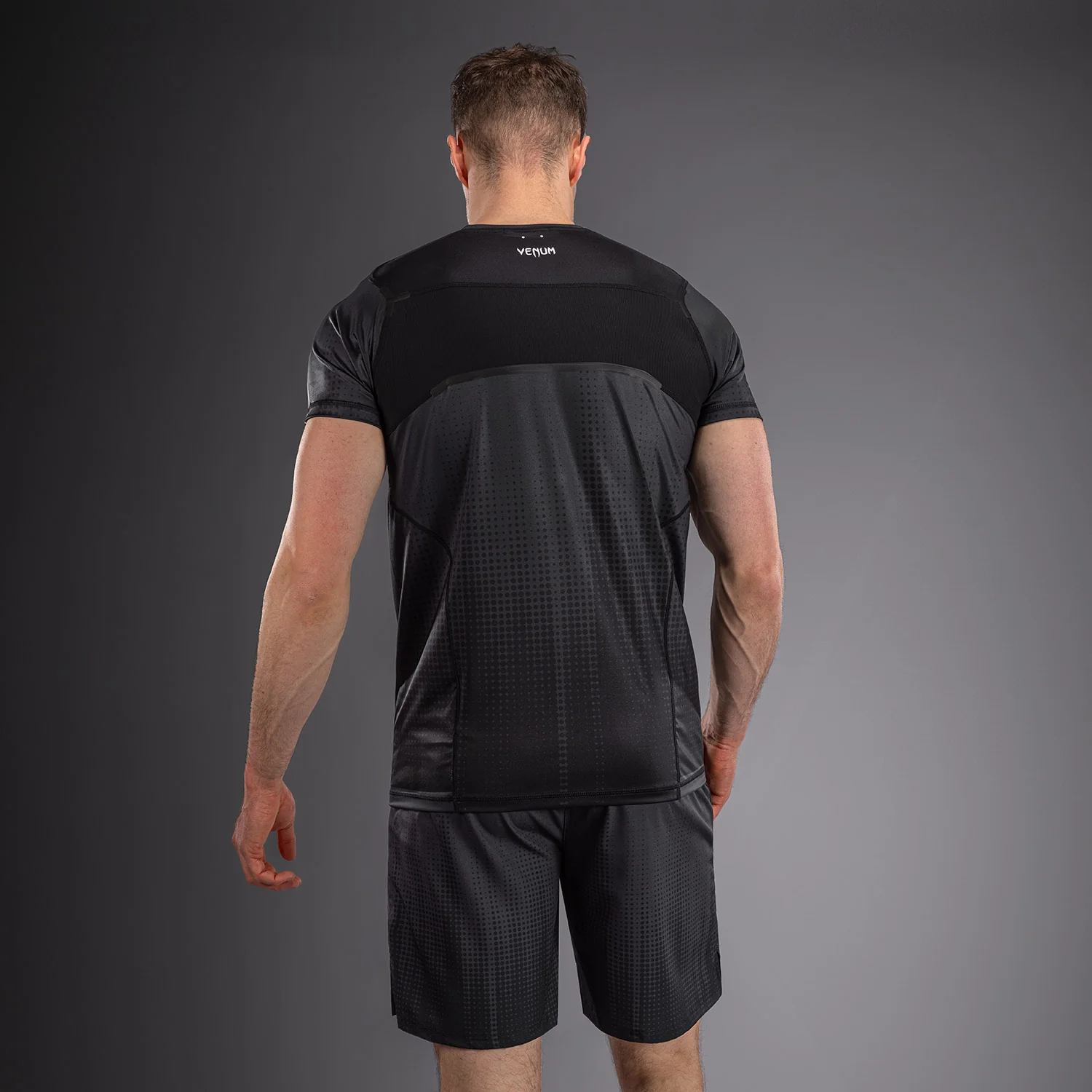 Venum Stealth Dry-Tech T-Shirt - Black/White - Image 4