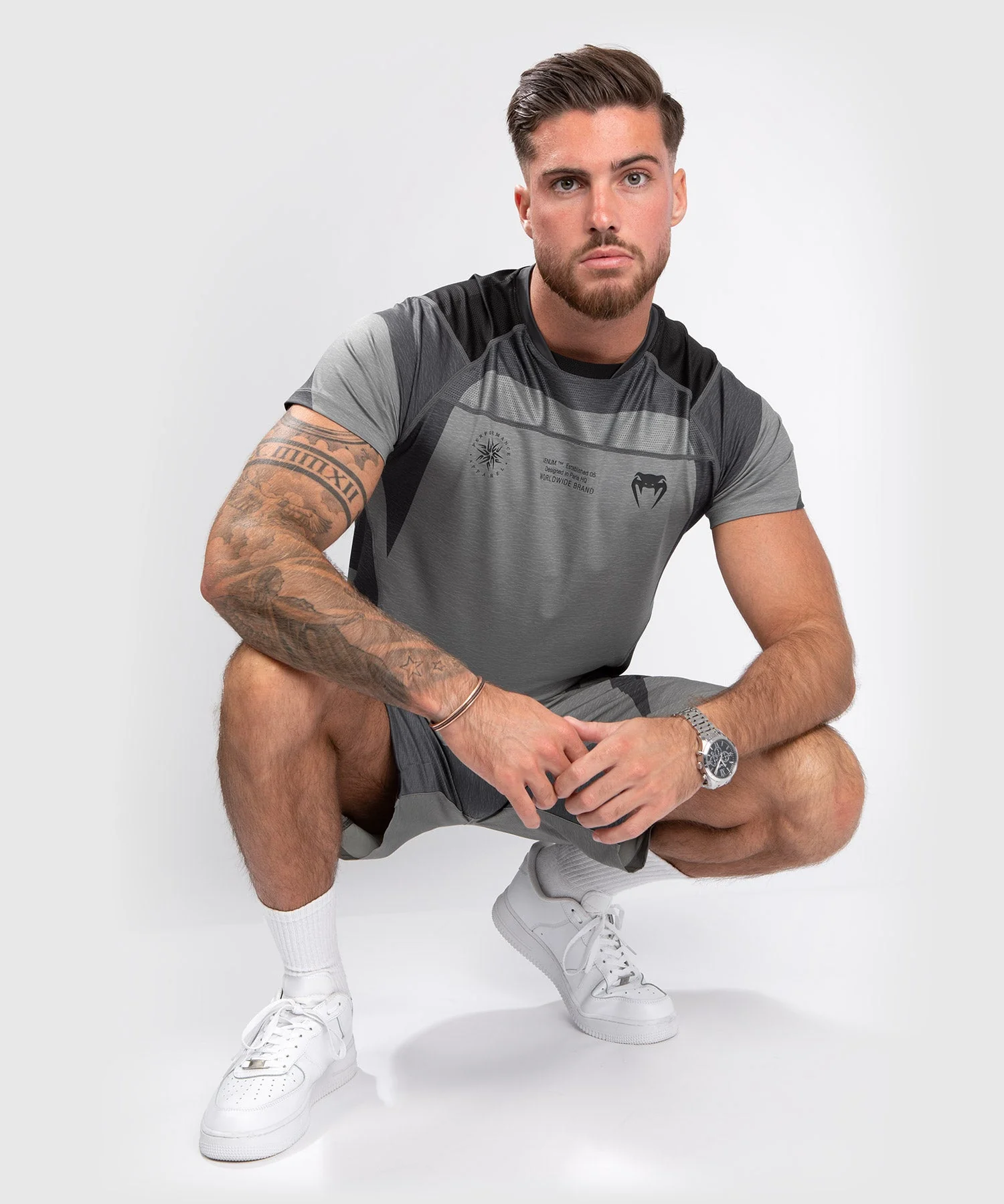 Venum Stone Dry Tech T-Shirt - Short Sleeves  - Mineral Green - Image 3