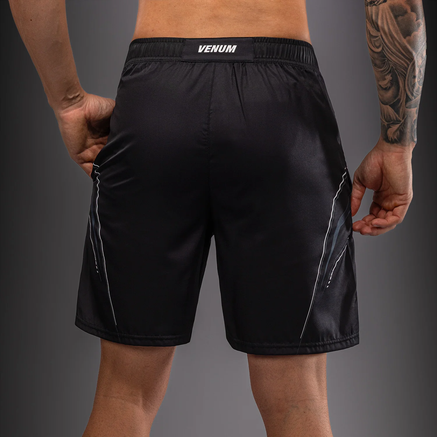 Venum Streamline Dry-Tech T-Shirt - Black/White - Image 5