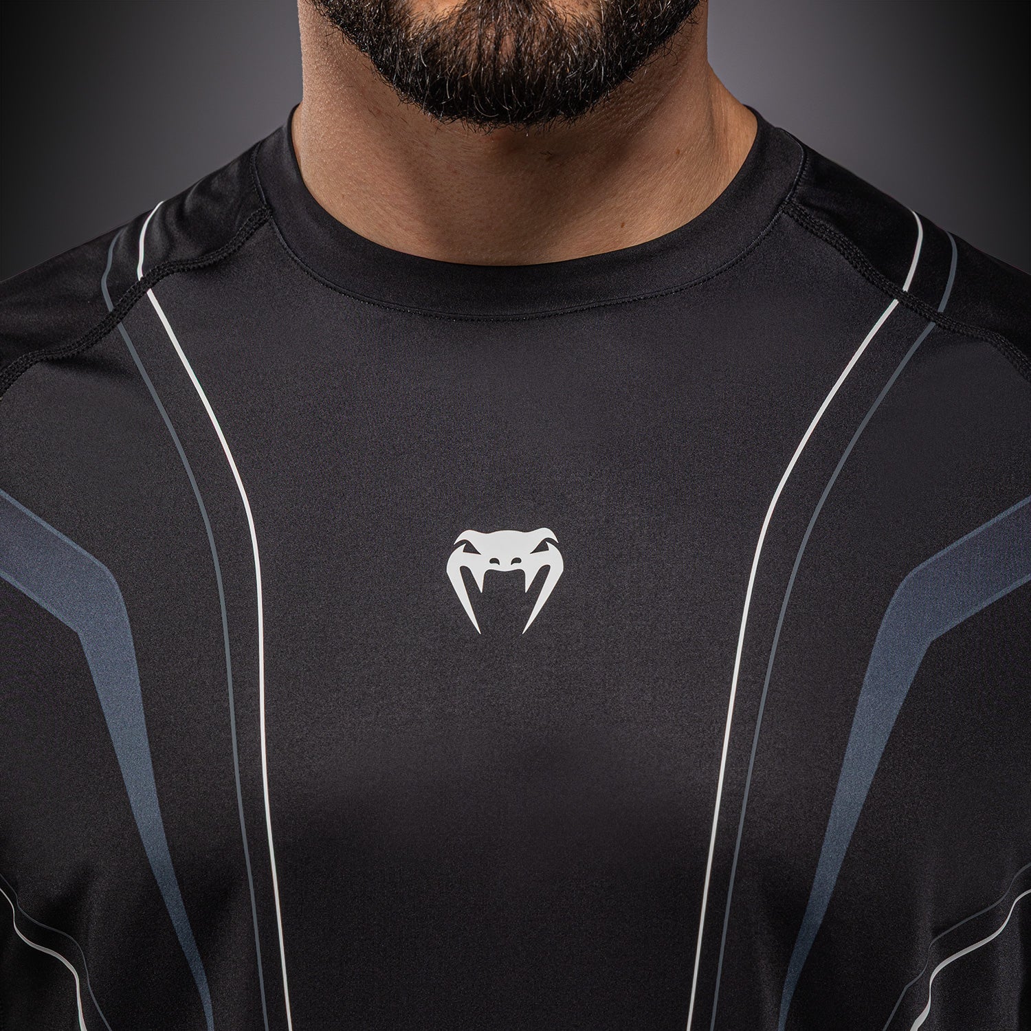 Venum Streamline Dry-Tech T-Shirt - Black/White - Image 8