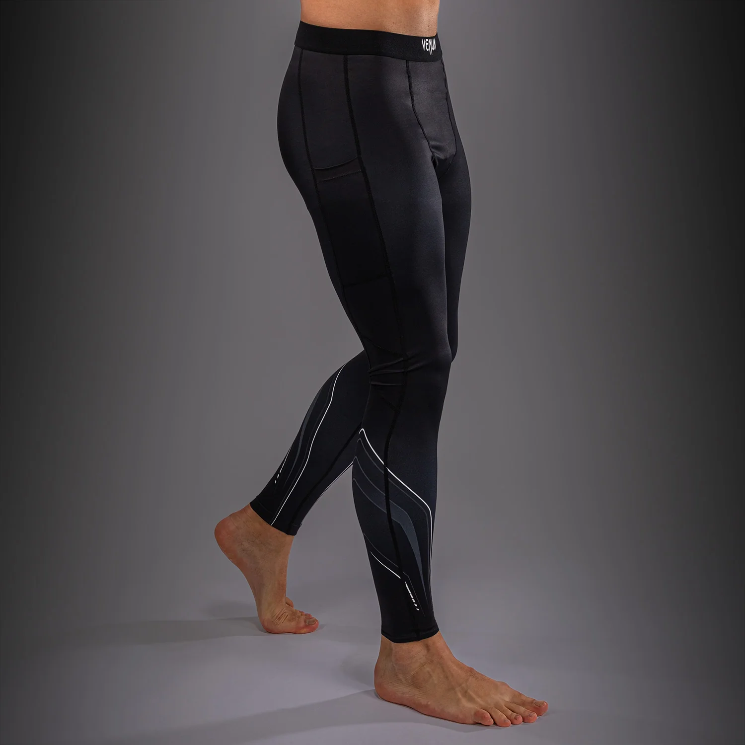 Venum Streamline Spats - Black/White - Image 4