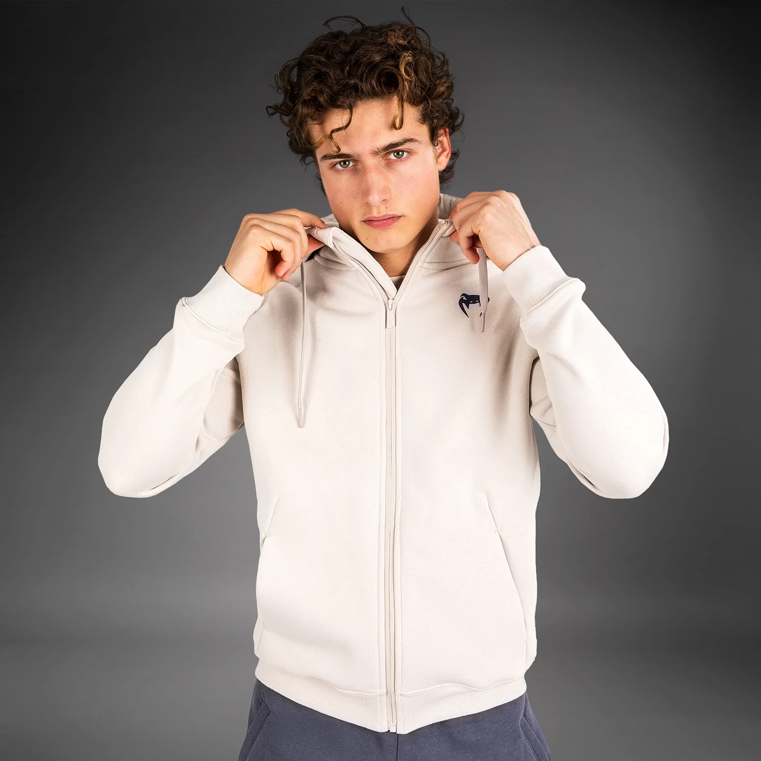 Venum Strikeland Full Zip Hoodie - Greige