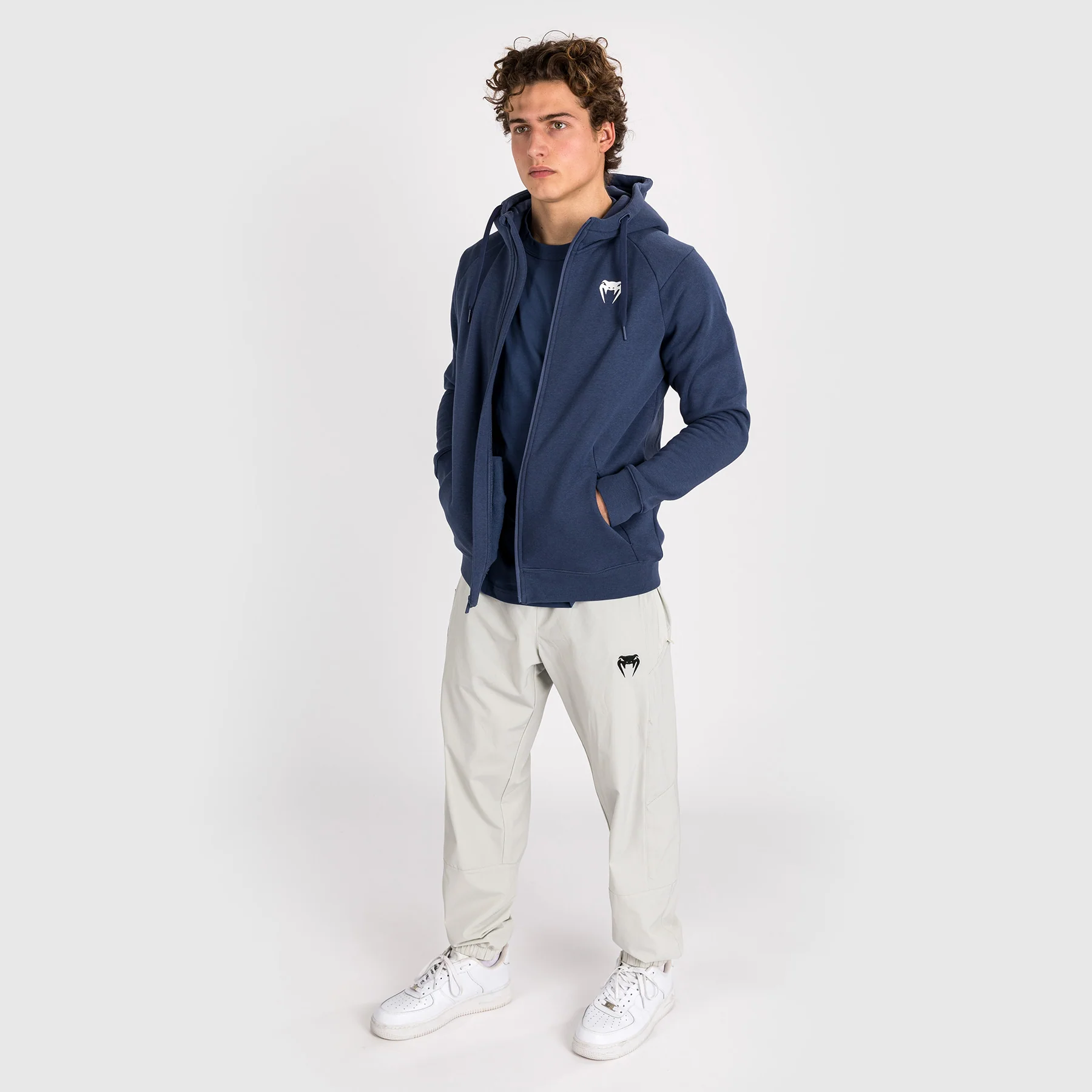 Venum Strikeland Full Zip Hoodie - Navy Blue - Image 5