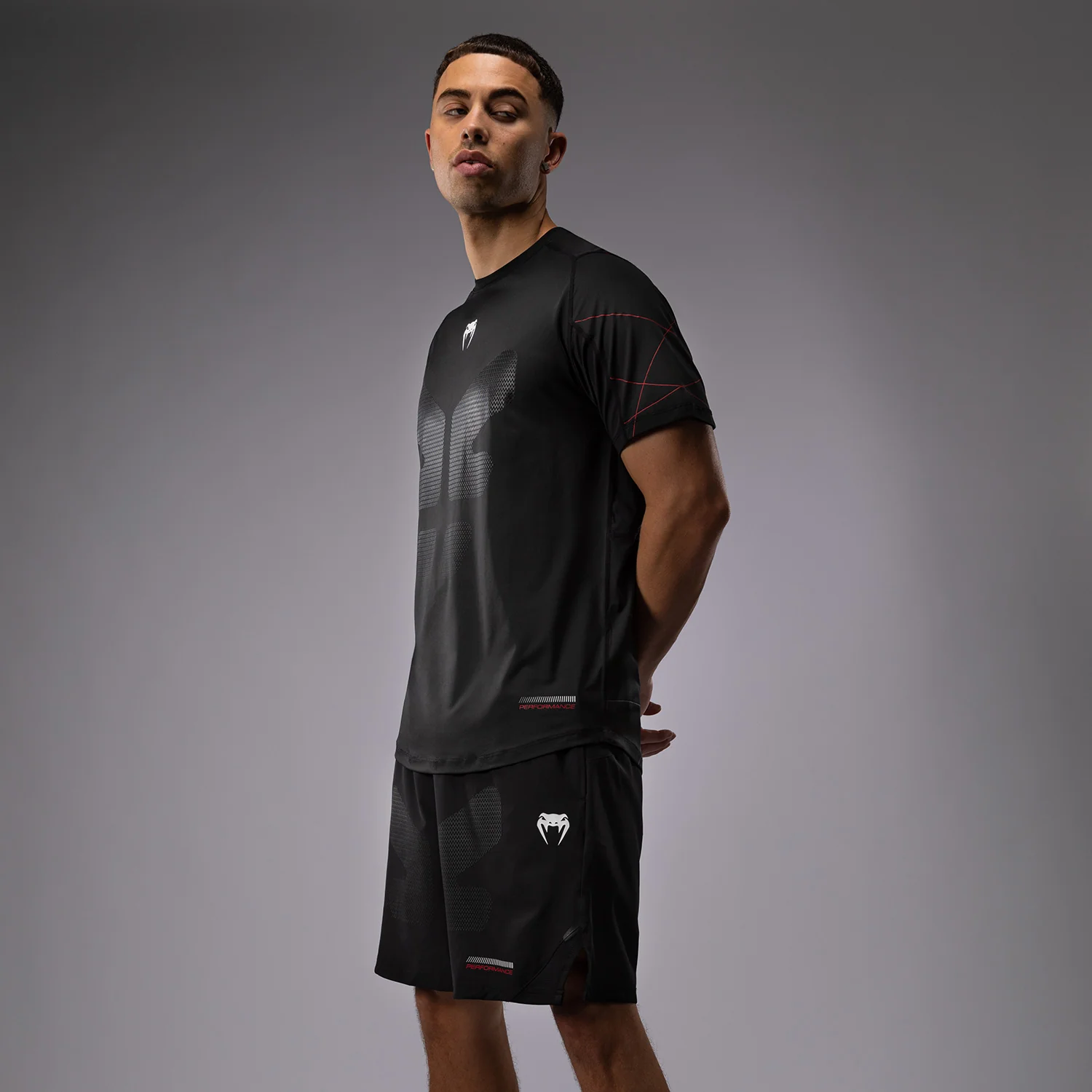 Venum Tactical XT Men's Dry Tech - Black/Fire Red - Image 2