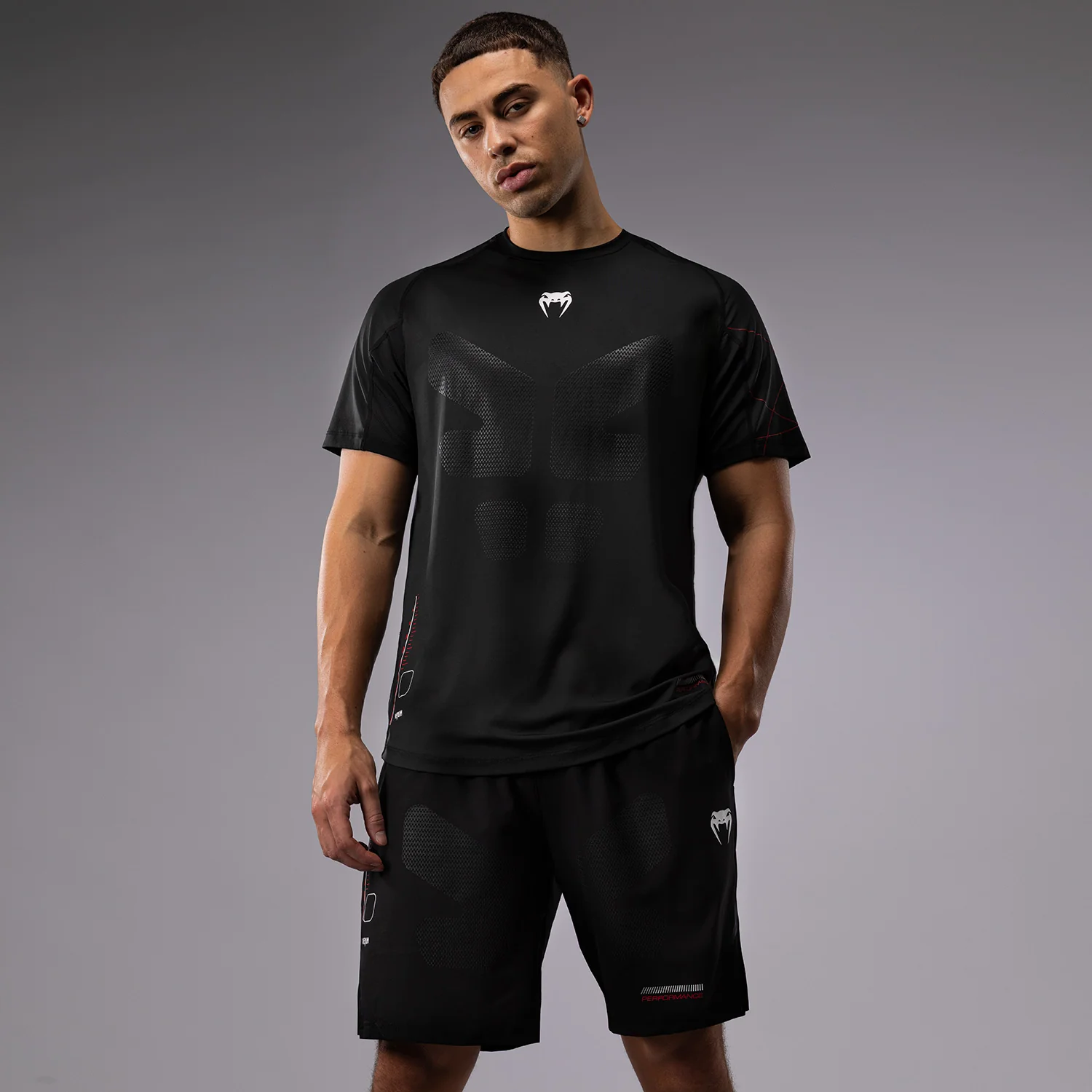 Venum Tactical XT Men's Dry Tech - Black/Fire Red - Image 4