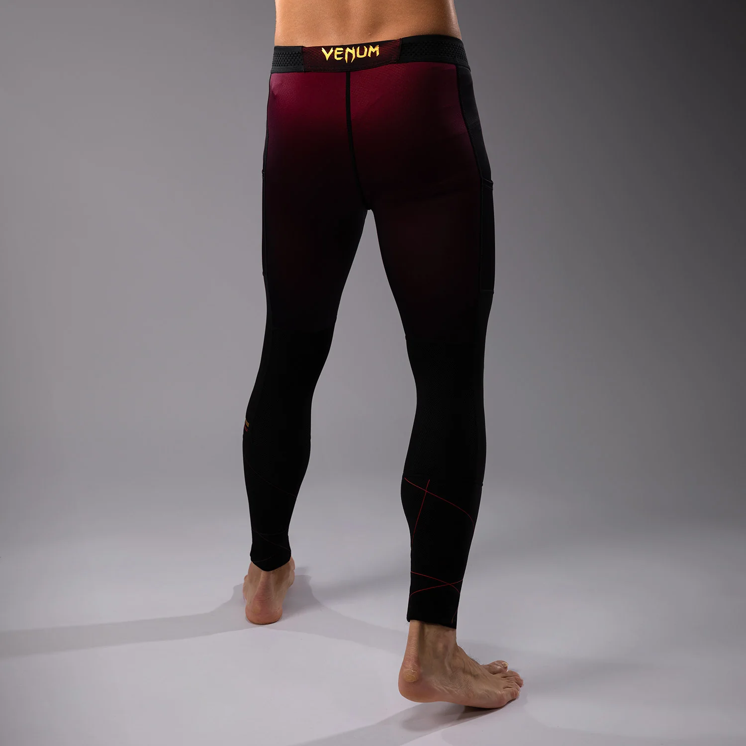 Venum Tactical XT Spats - Black/Burgundy/Gold - Image 5