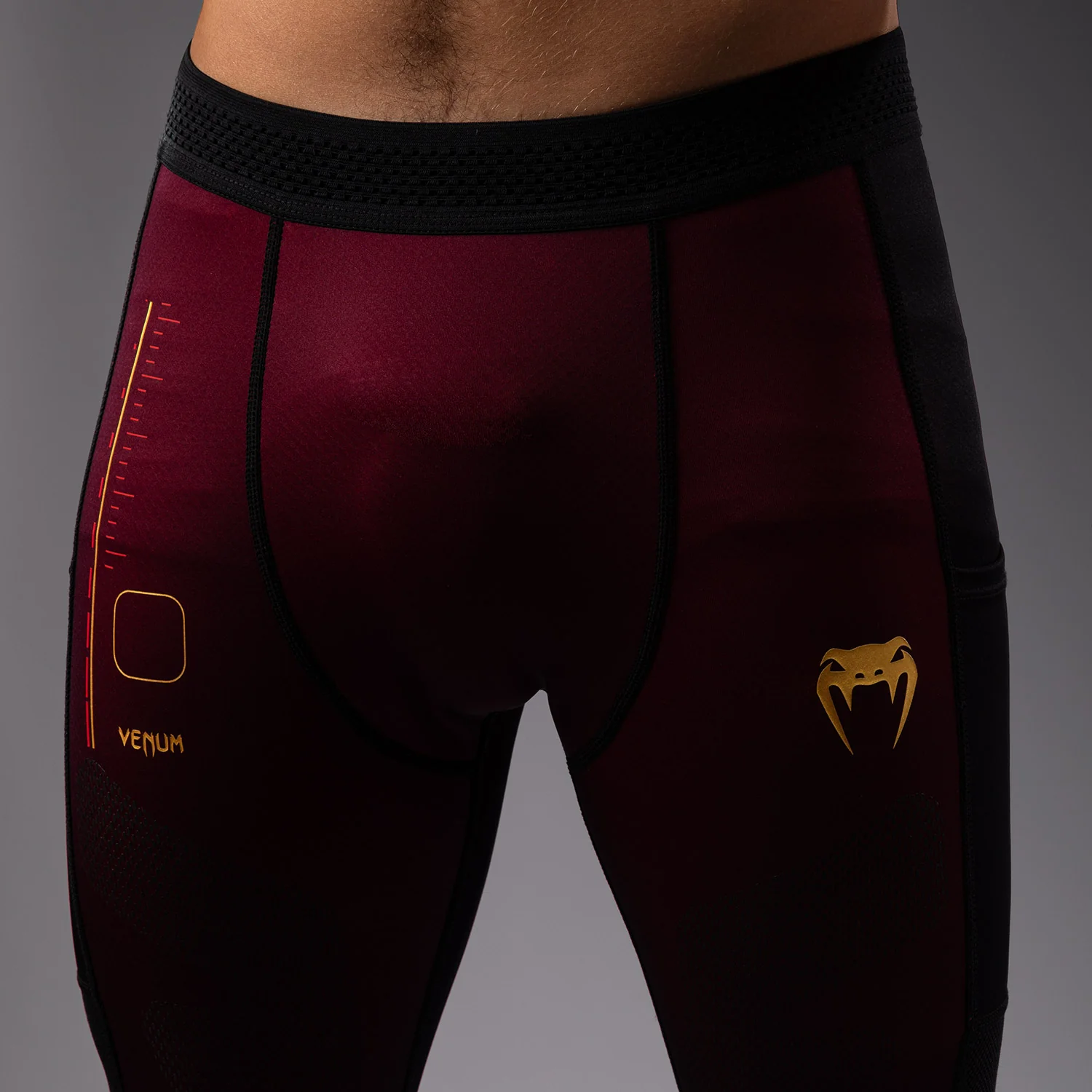 Venum Tactical XT Spats - Black/Burgundy/Gold - Image 6