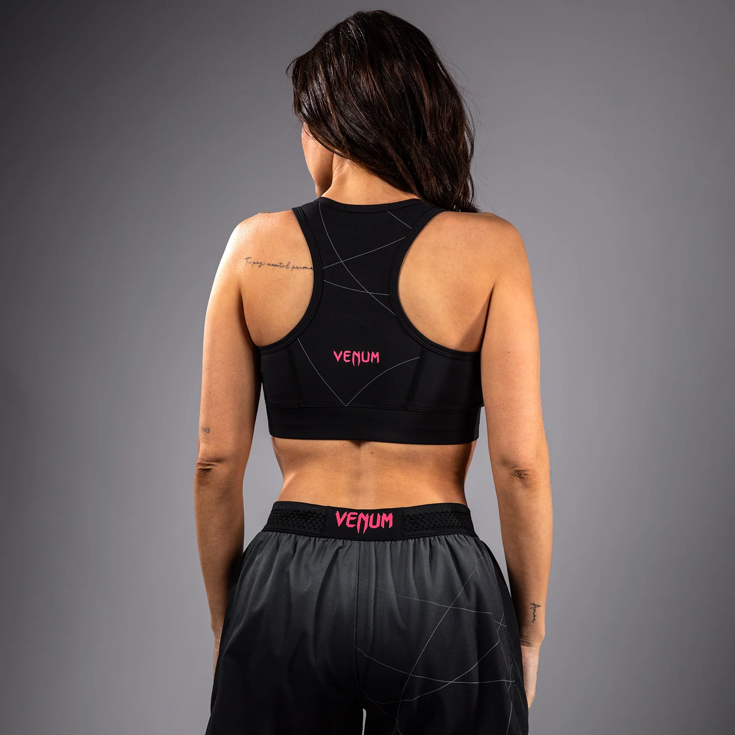 Venum Tactical XT Sports bra - Black/Storm Grey - Image 2