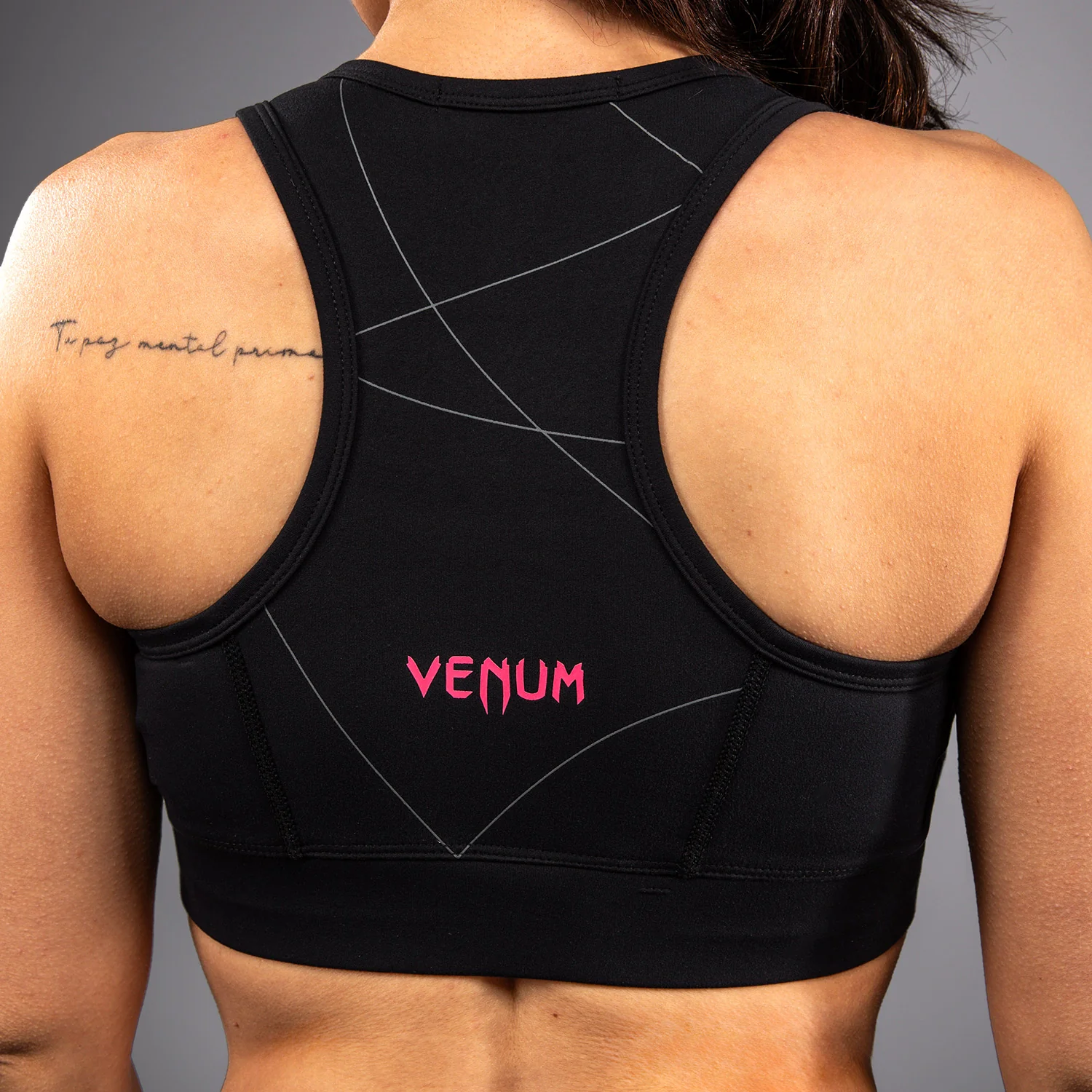 Venum Tactical XT Sports bra - Black/Storm Grey - Image 5