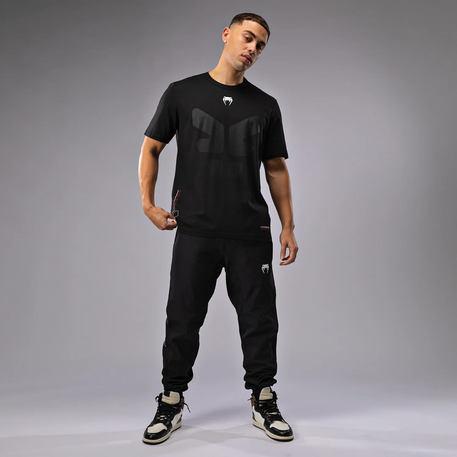 Venum Tactical XT T-Shirt - Black/Fire Red - Image 3