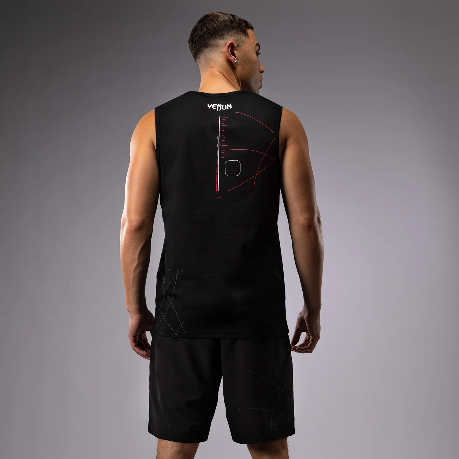 Venum Tactical XT Tank Top - Black/Fire Red - Image 2