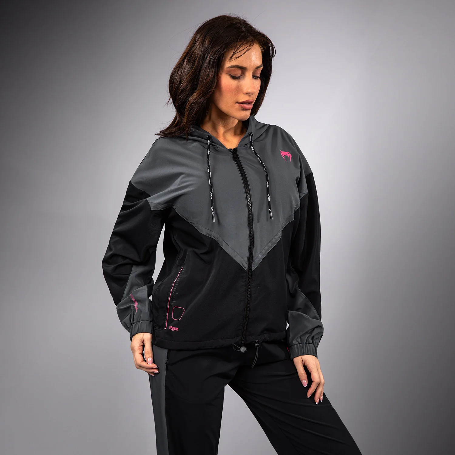 Venum Tactical XT Track Jacket - Black/Storm Grey - Image 5