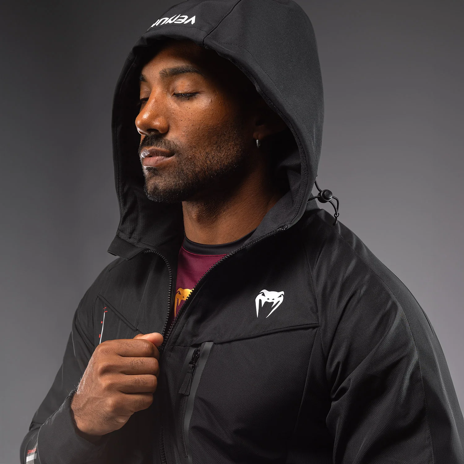 Venum Tactical XT Track Jackets - Black/Fire Red - Image 7