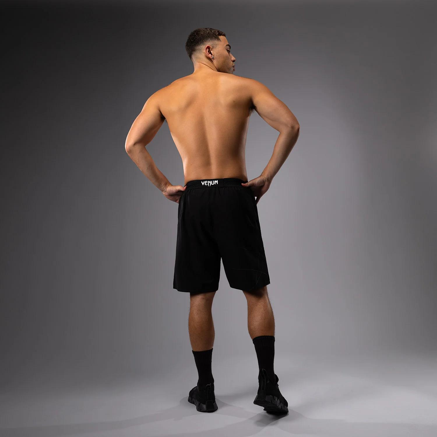 Venum Tactical XT Training Shorts - Black/Fire Red - Image 4