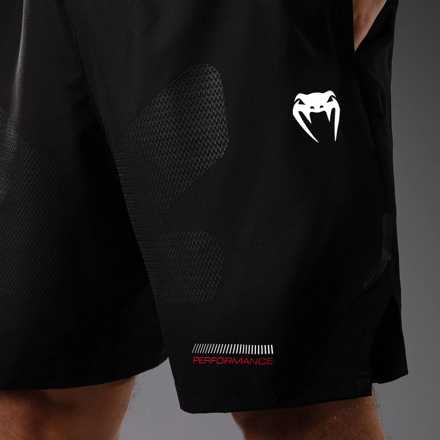 Venum Tactical XT Training Shorts - Black/Fire Red - Image 6