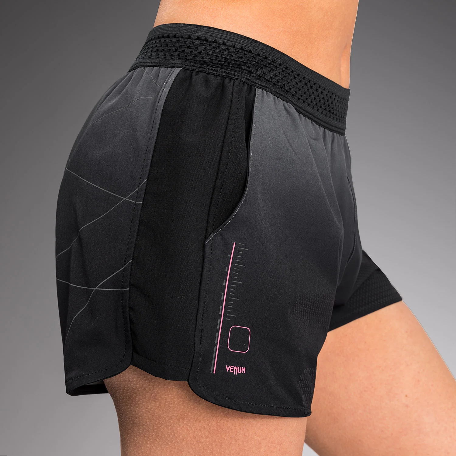 Venum Tactical XT Training Shorts - Black/Storm Grey - Image 6