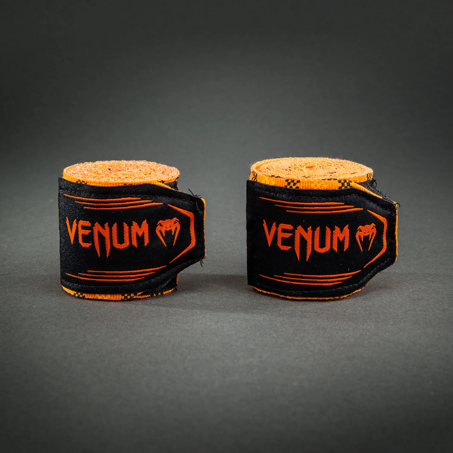Venum Kontact Evo Tartan Handwraps - Pumpkin - Image 2
