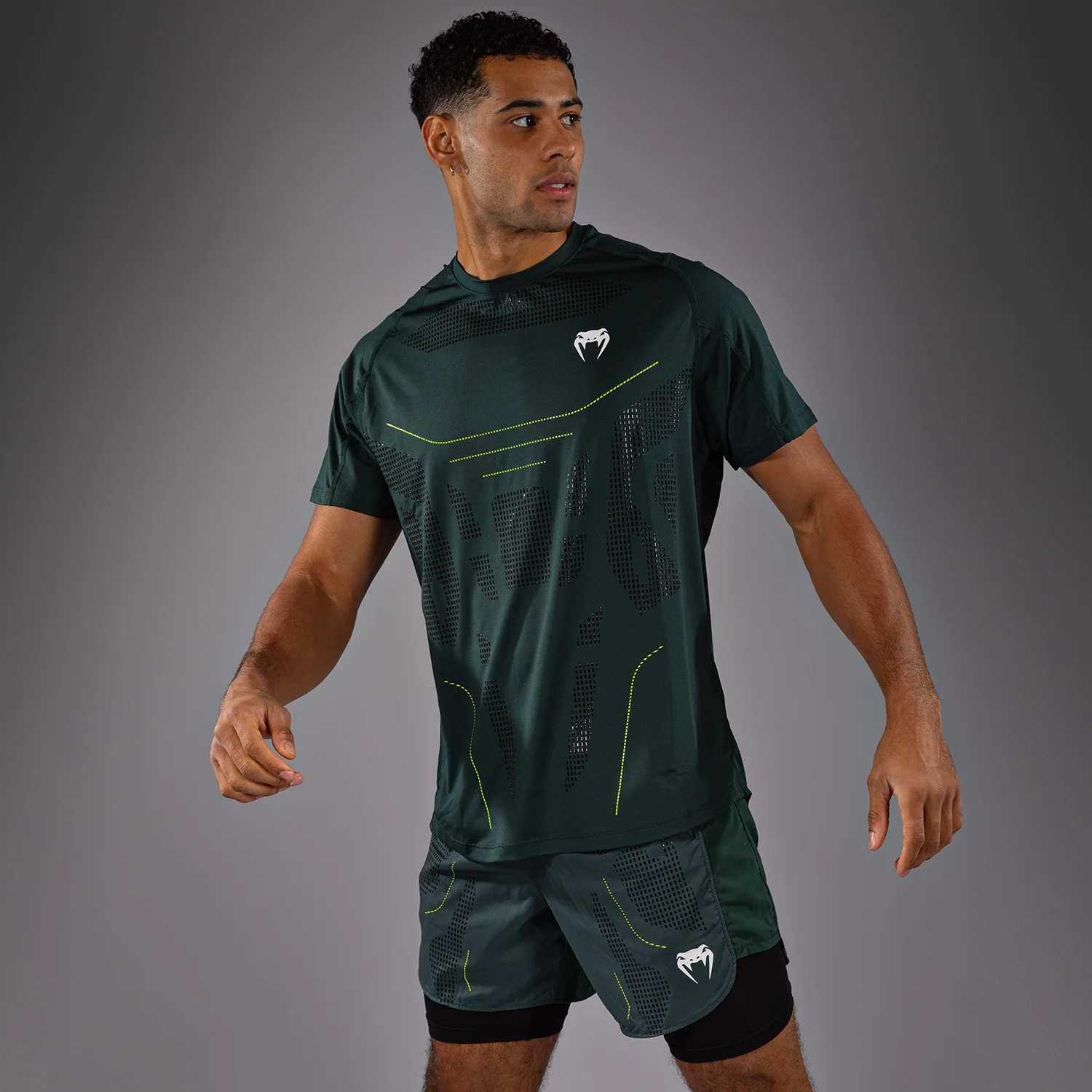Venum Technical 3.0 Dry-Tech T-Shirt - Forest Green - Image 2