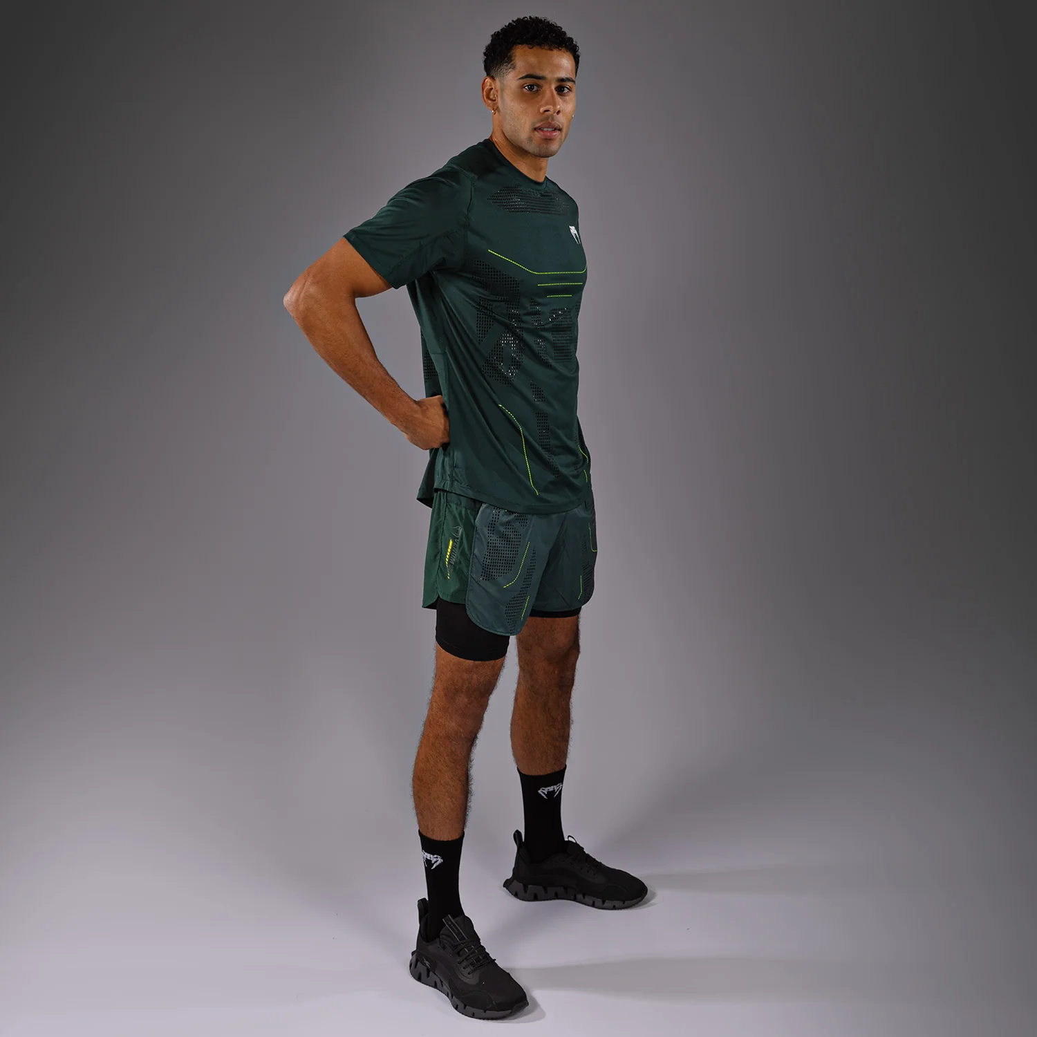 Venum Technical 3.0 Dry-Tech T-Shirt - Forest Green - Image 3