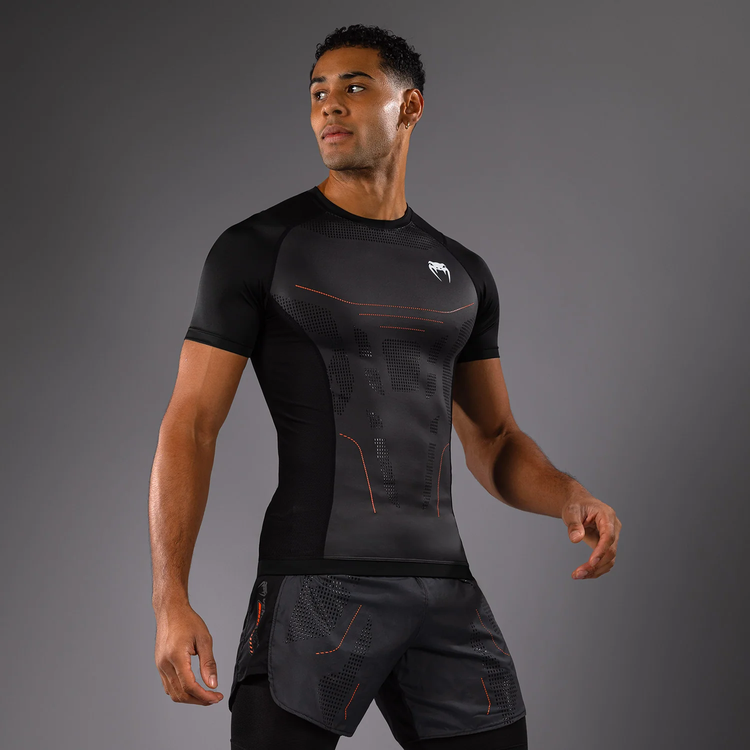 Venum Technical 3.0 Short Sleeve Rashguard - Graphite