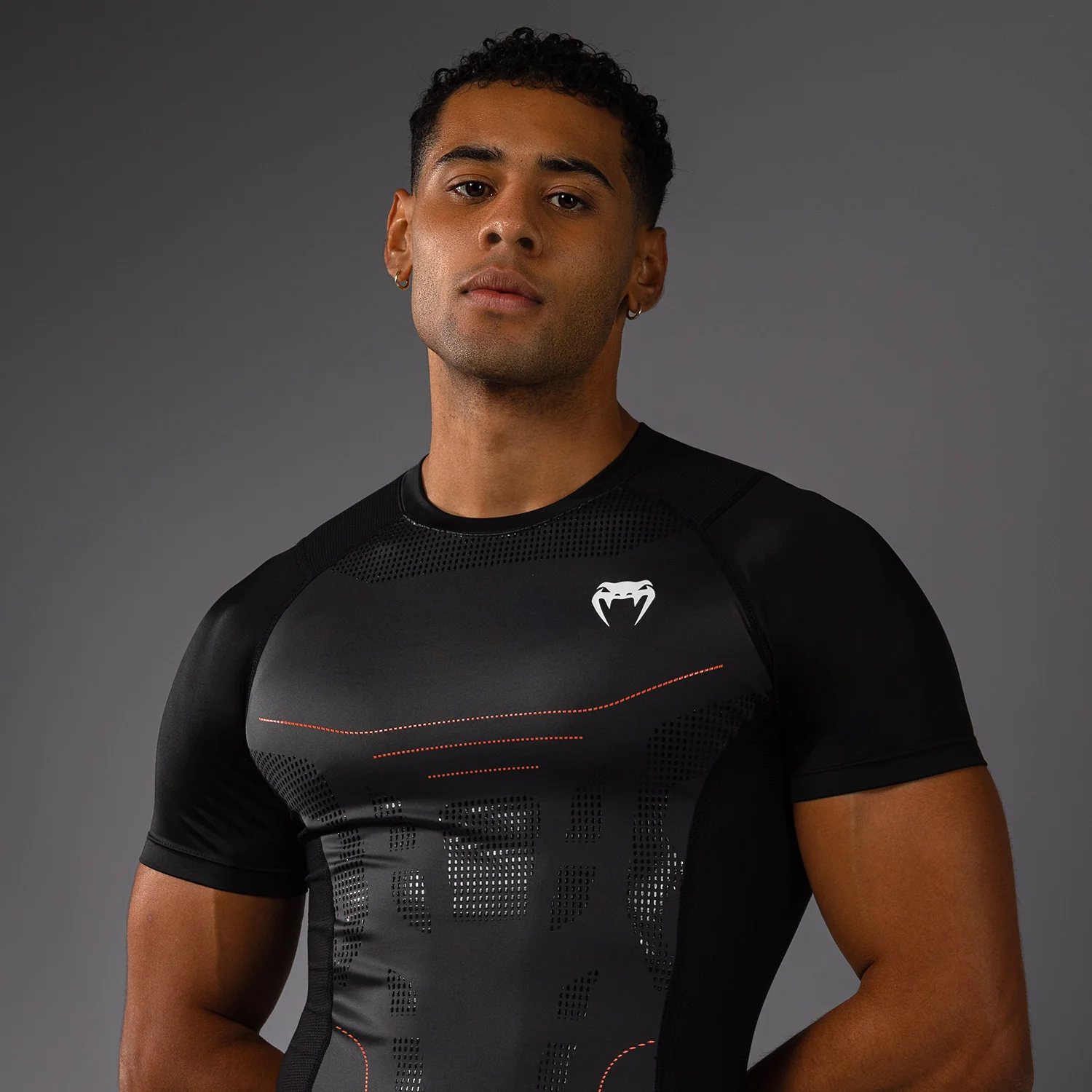 Venum Technical 3.0 Short Sleeve Rashguard - Graphite - Image 3