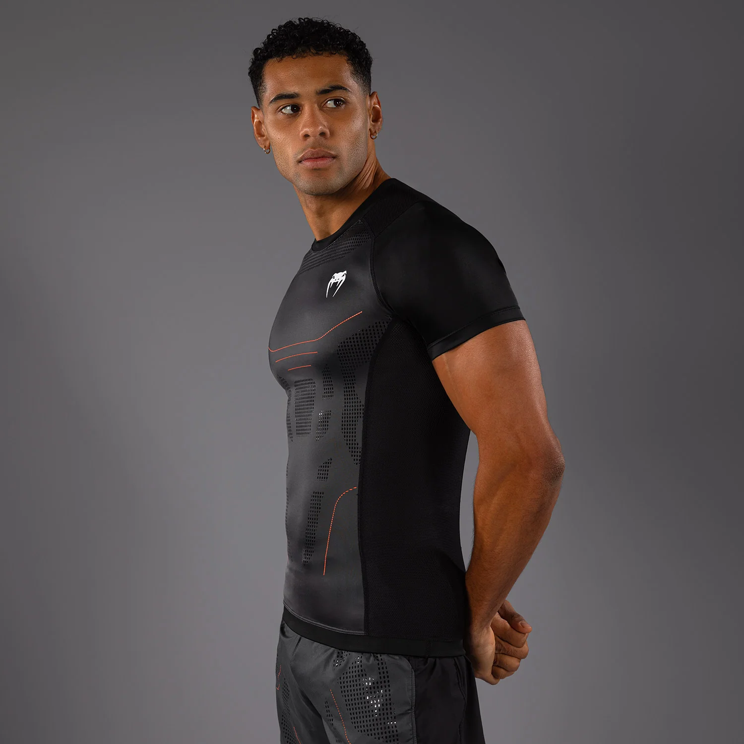 Venum Technical 3.0 Short Sleeve Rashguard - Graphite - Image 7