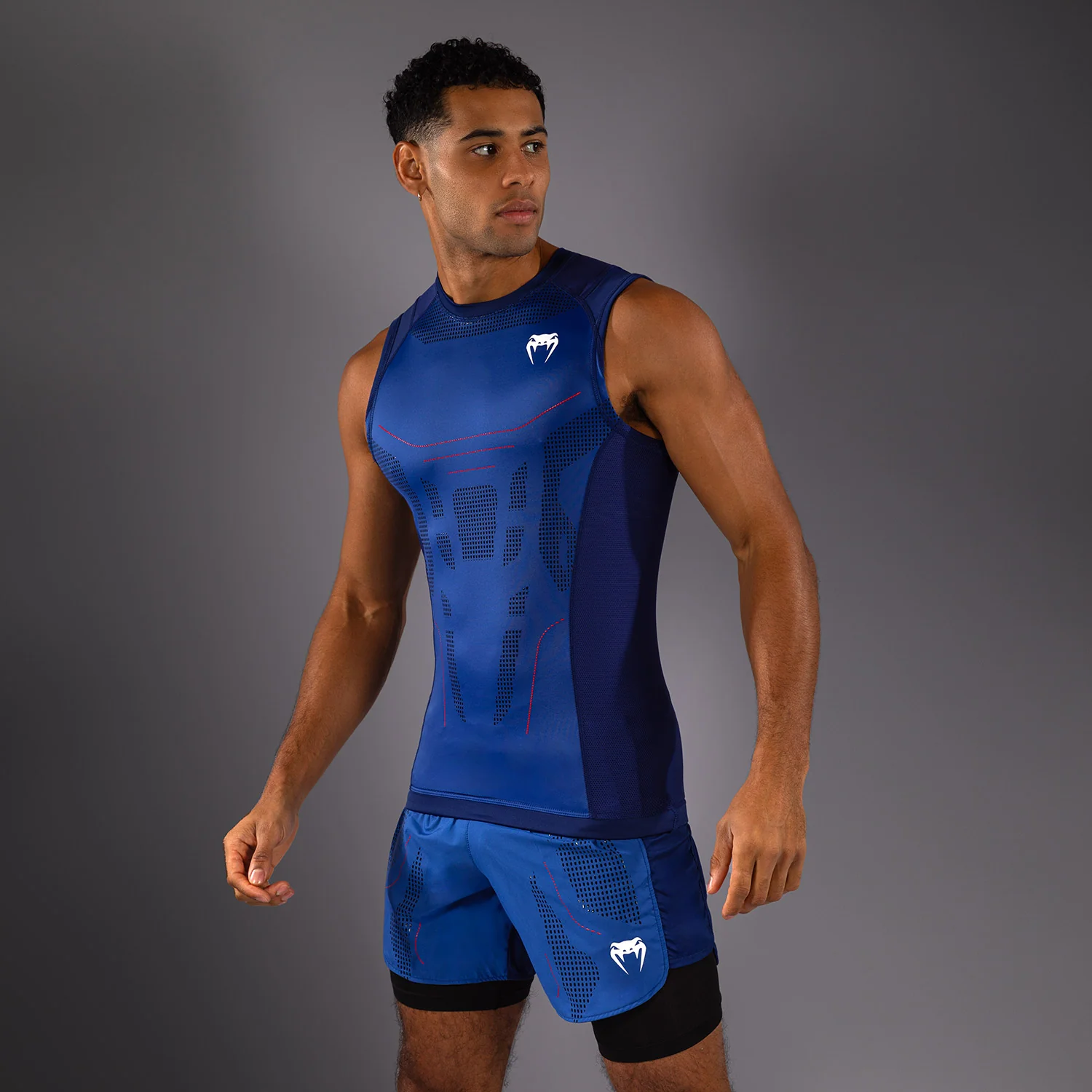 Venum Technical 3.0 Sleeveless Rashguard - Night Blue - Image 2