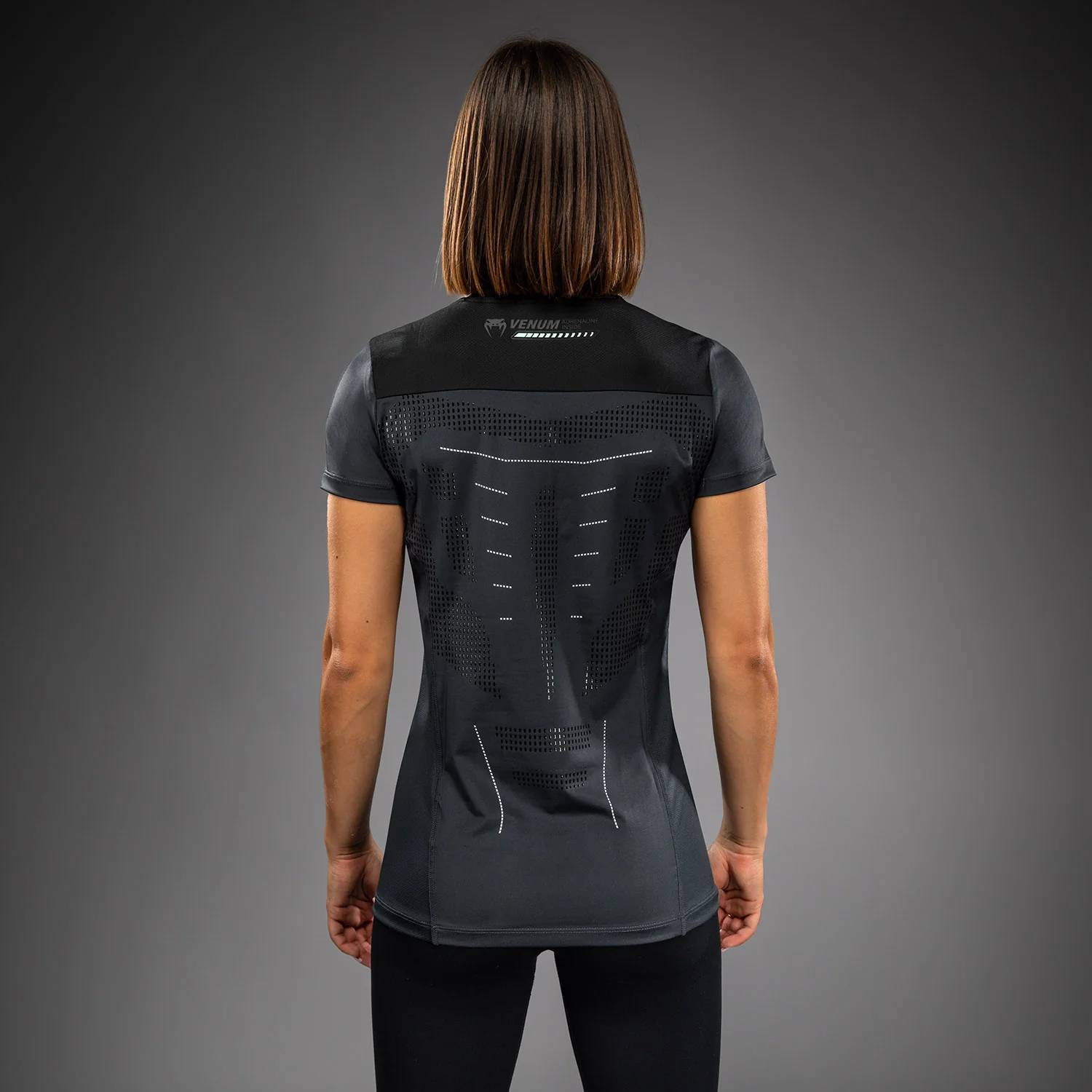 Venum Technical 3.0 Women’s Dry Tech T-Shirt - Storm Grey - Image 3