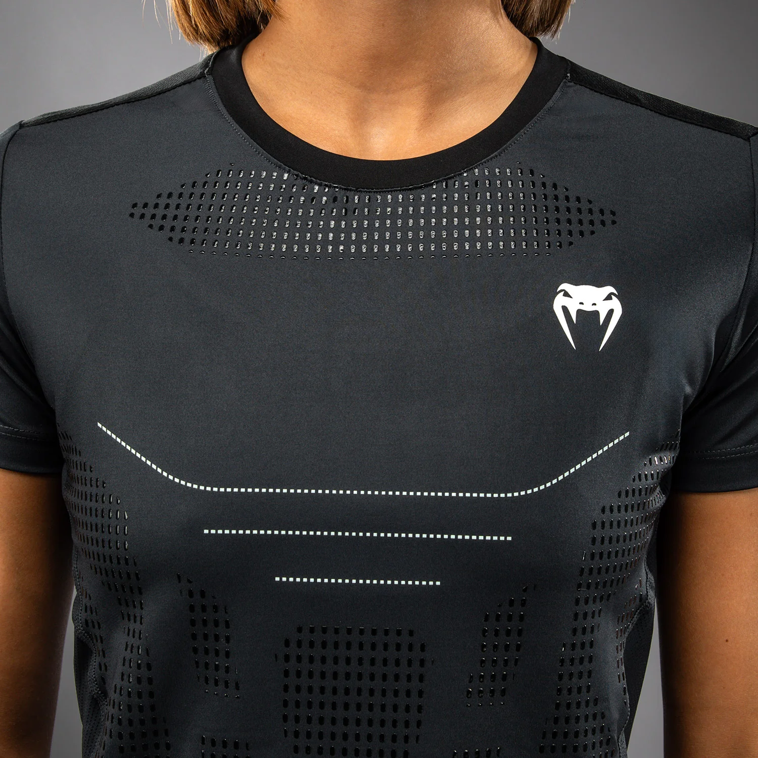 Venum Technical 3.0 Women’s Dry Tech T-Shirt - Storm Grey - Image 4