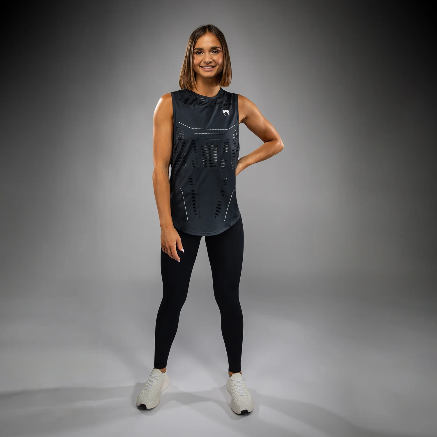 Venum Technical 3.0 Women’s Dry Tech Tank Top - Storm Grey - Image 7