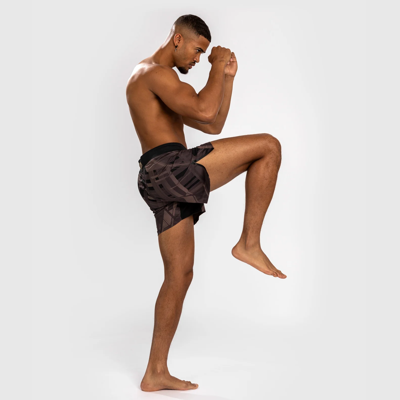 Venum Tecmo 2.0 Fightshort - Black/Brown - Image 3