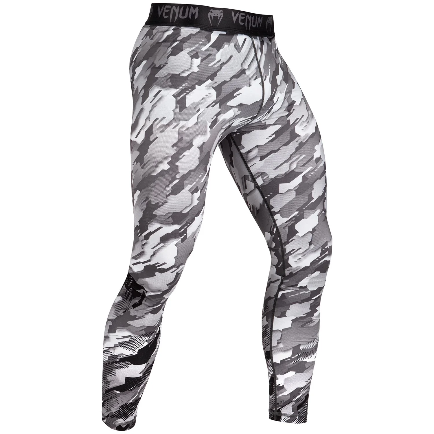 Venum Tecmo Compression Tights - Black/Grey - Image 2