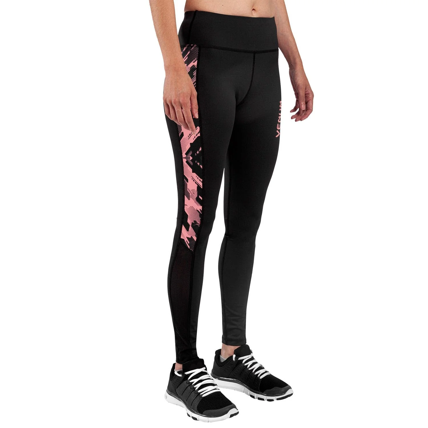 Venum Tecmo Leggings - For Women - Black/Pink - Image 4