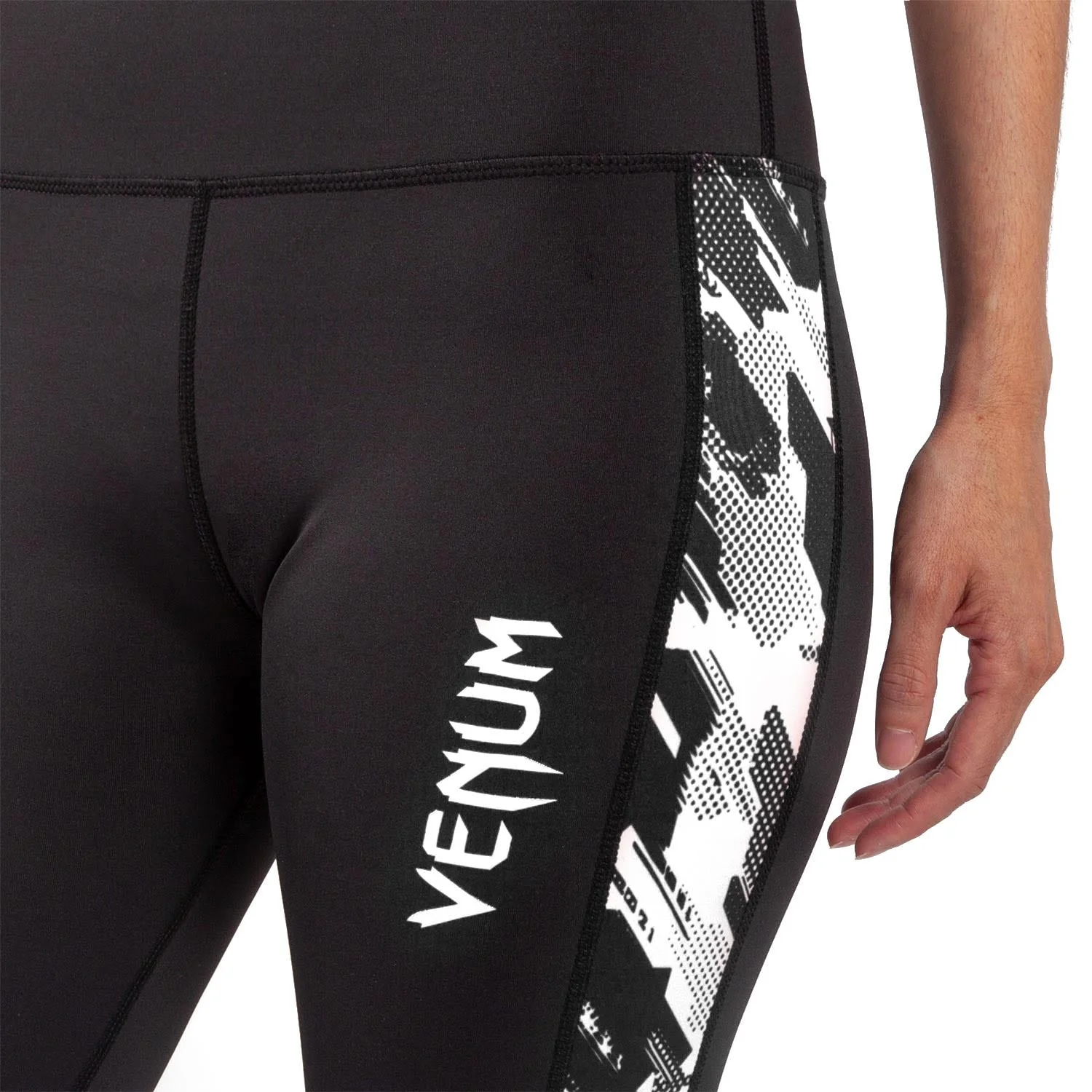 Venum Tecmo Leggings - For Women - Black/White - Image 7